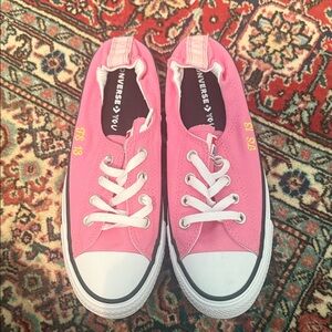 Converse Pink Canvas Sneakers